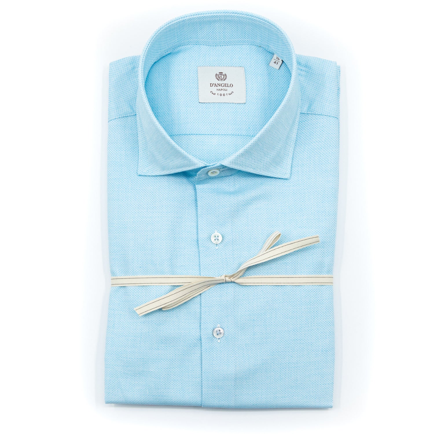 Camicia Azzurro Chiaro Microfantasia