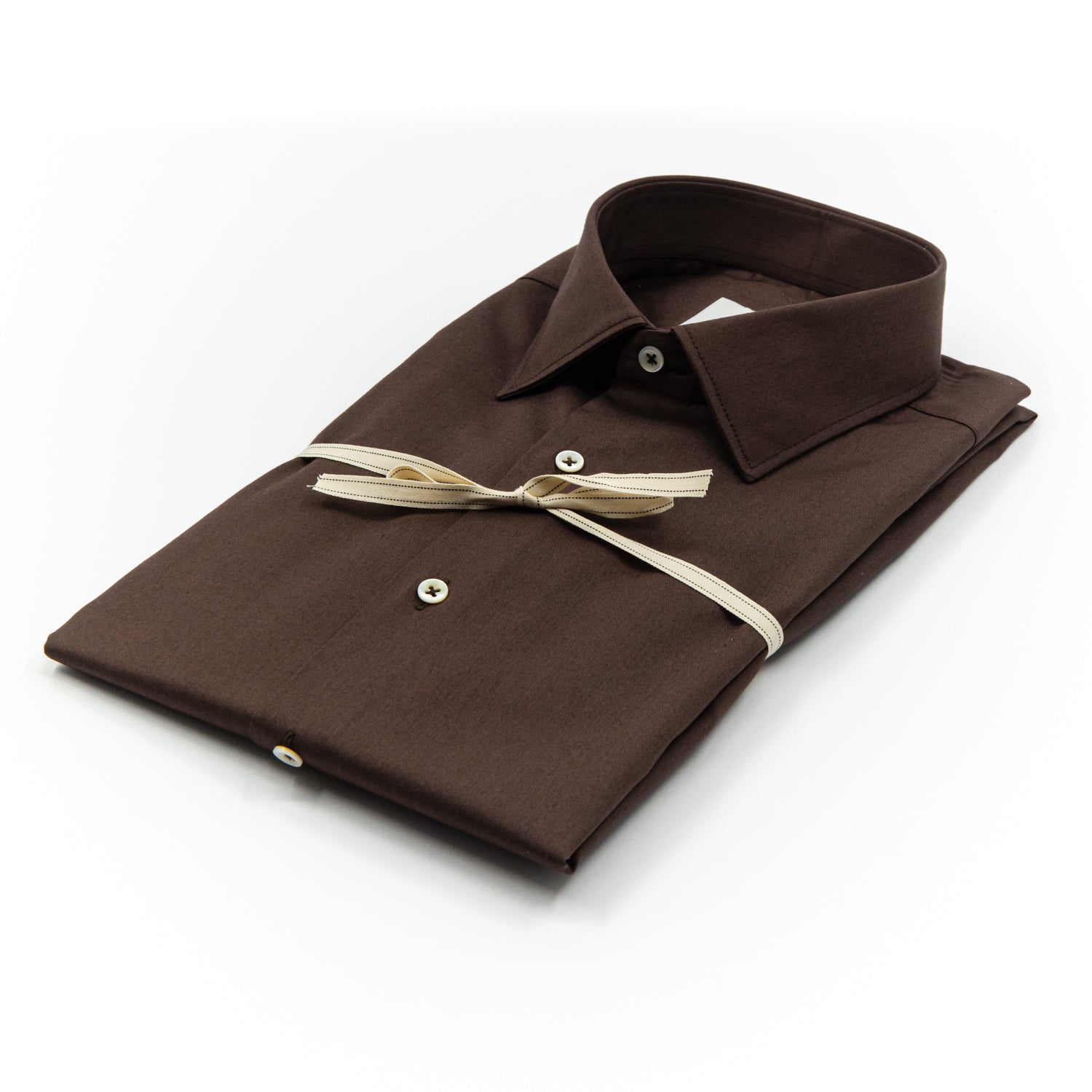 Camicia Marrone in Cotone
