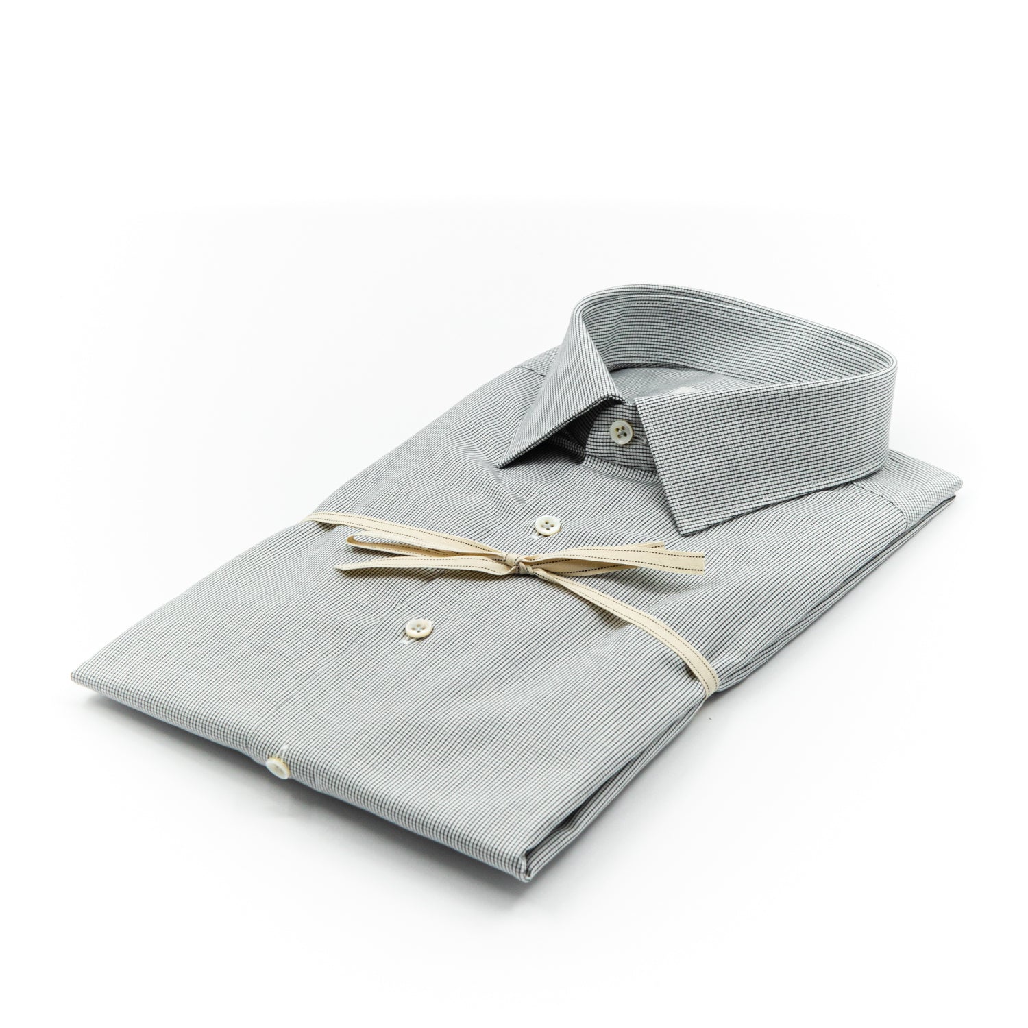 Camicia Microfantasia Verde Oliva