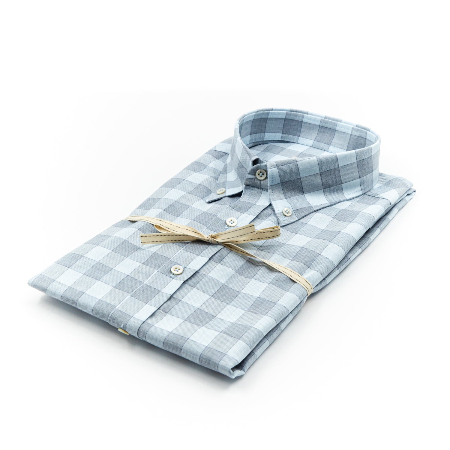 Camicia Quadri Azzurro e Grigio