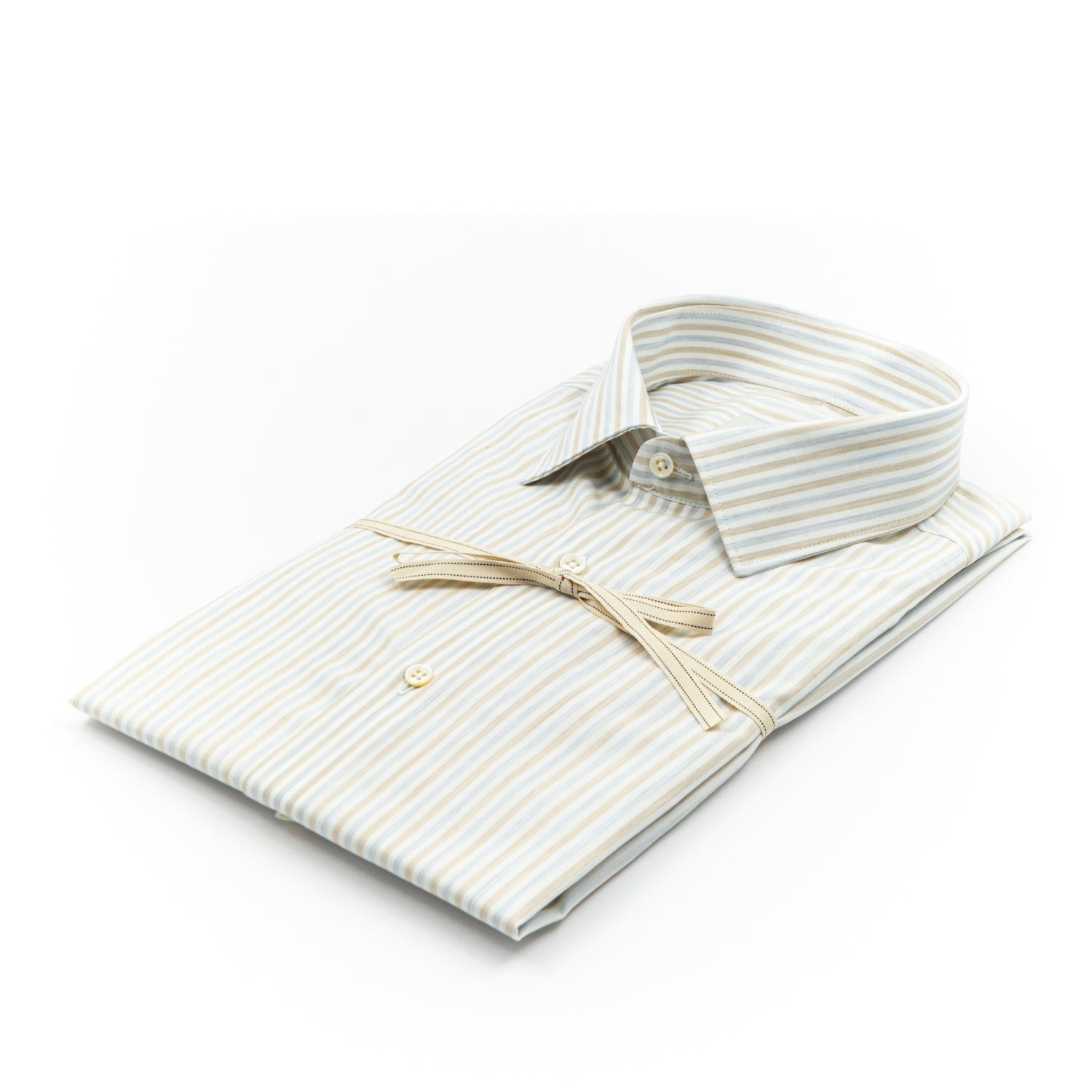 Camicia Riga Multicolor Beige, Azzurro e Verde