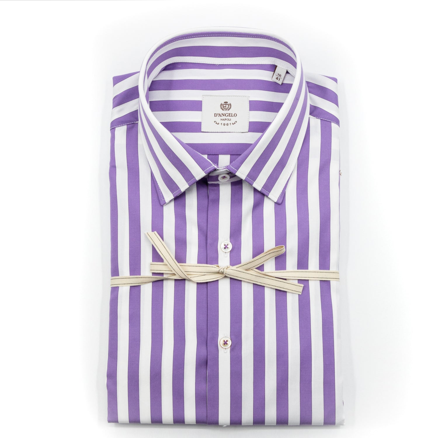 Camicia Righe Viola e Bianco