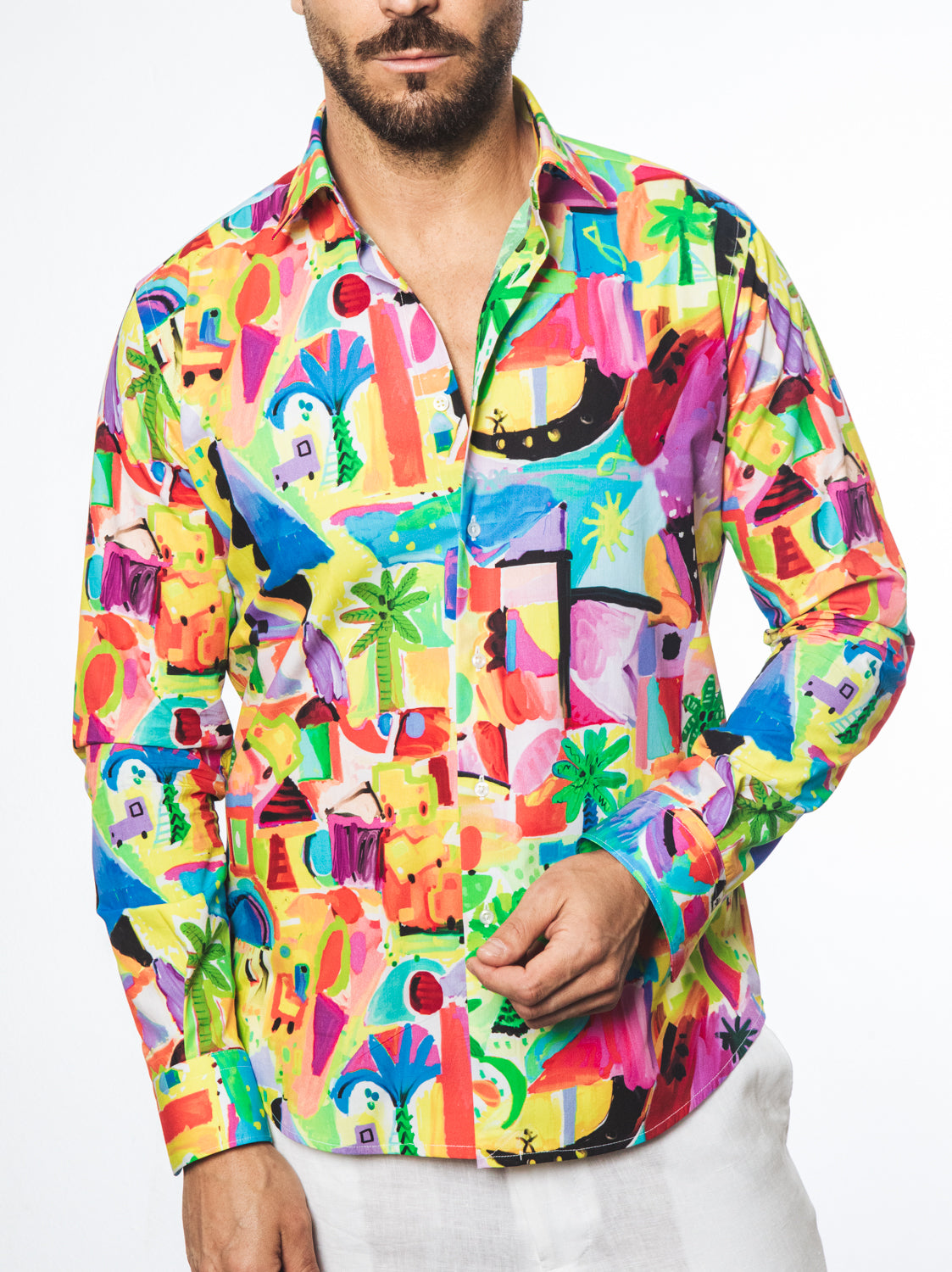Camicia Fantasia Artistica Multicolor