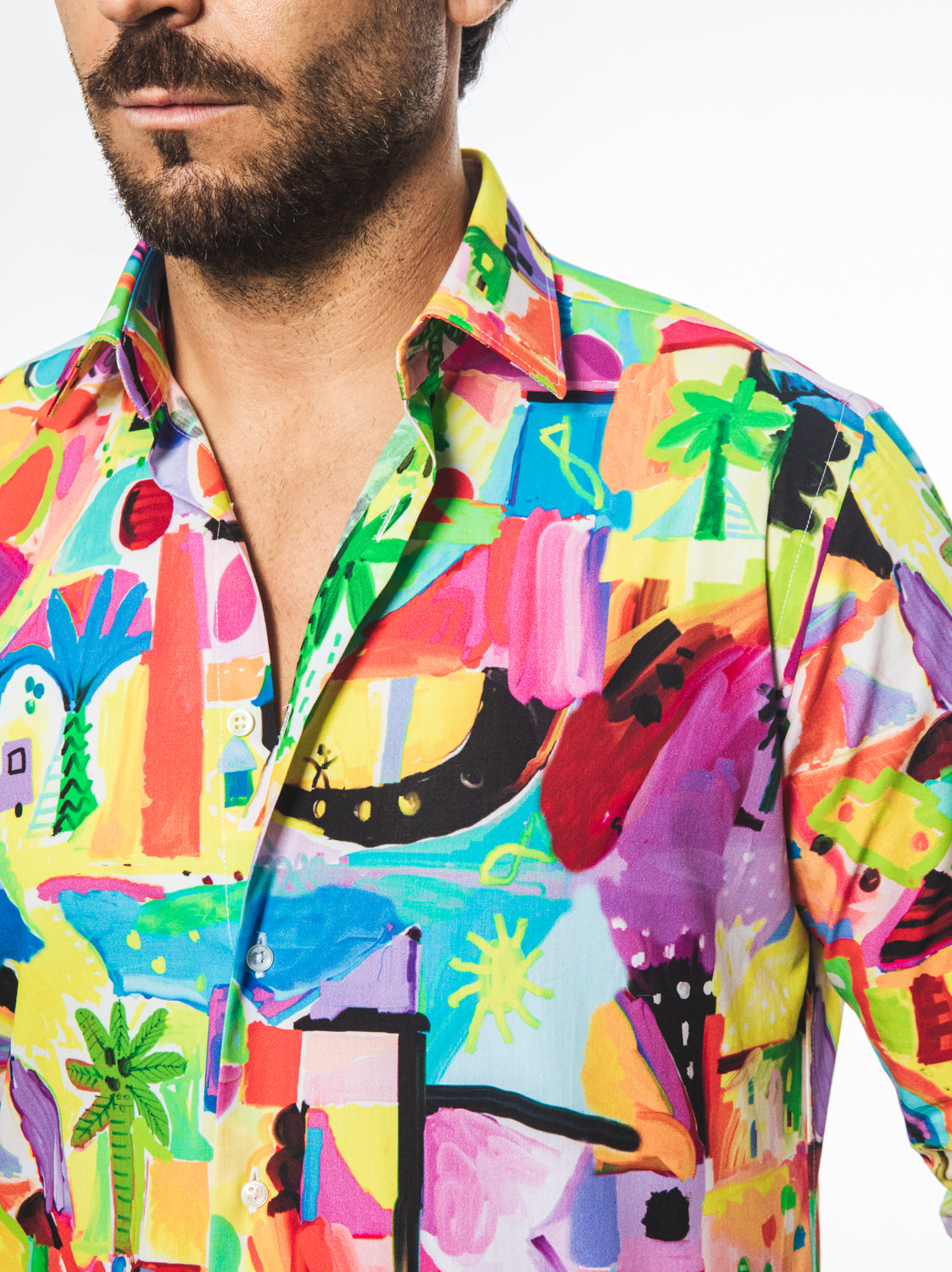 Camicia Fantasia Artistica Multicolor