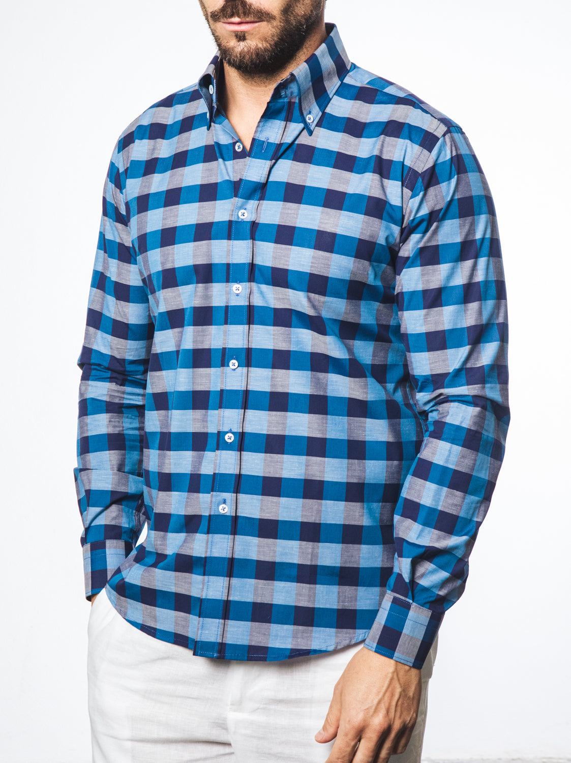 Camicia Quadri Blu e Azzurro