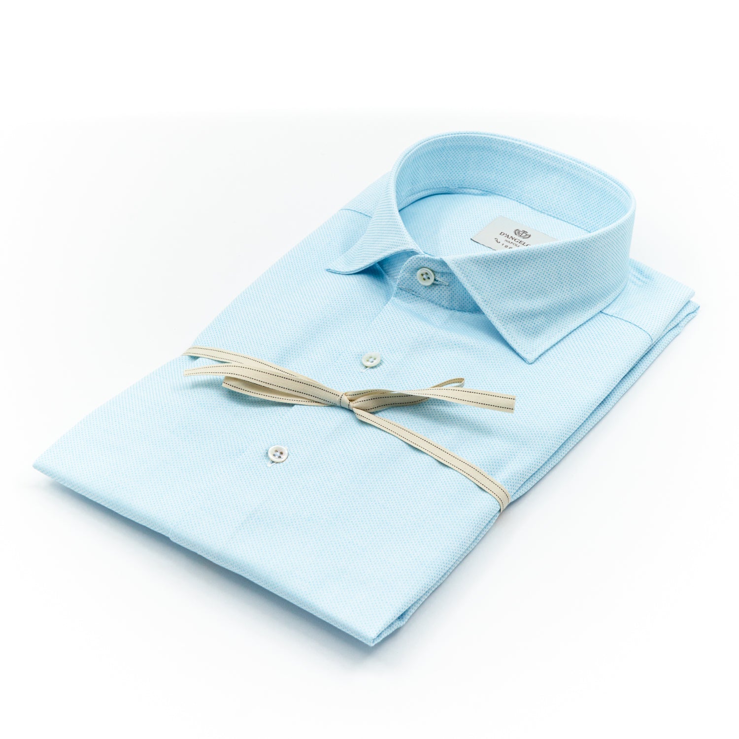 Camicia Azzurro Chiaro Microfantasia