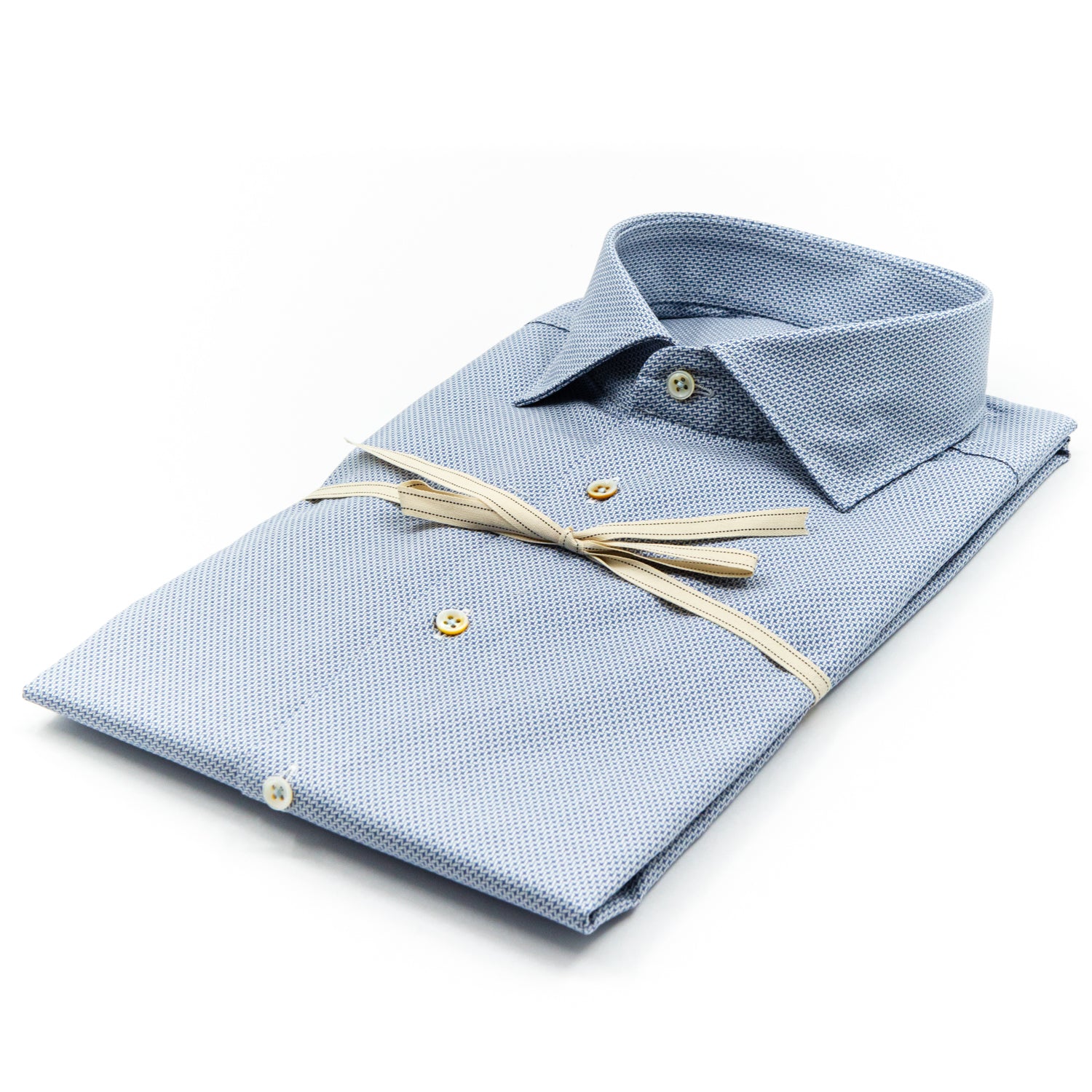 Camicia Azzurro Microfantasia