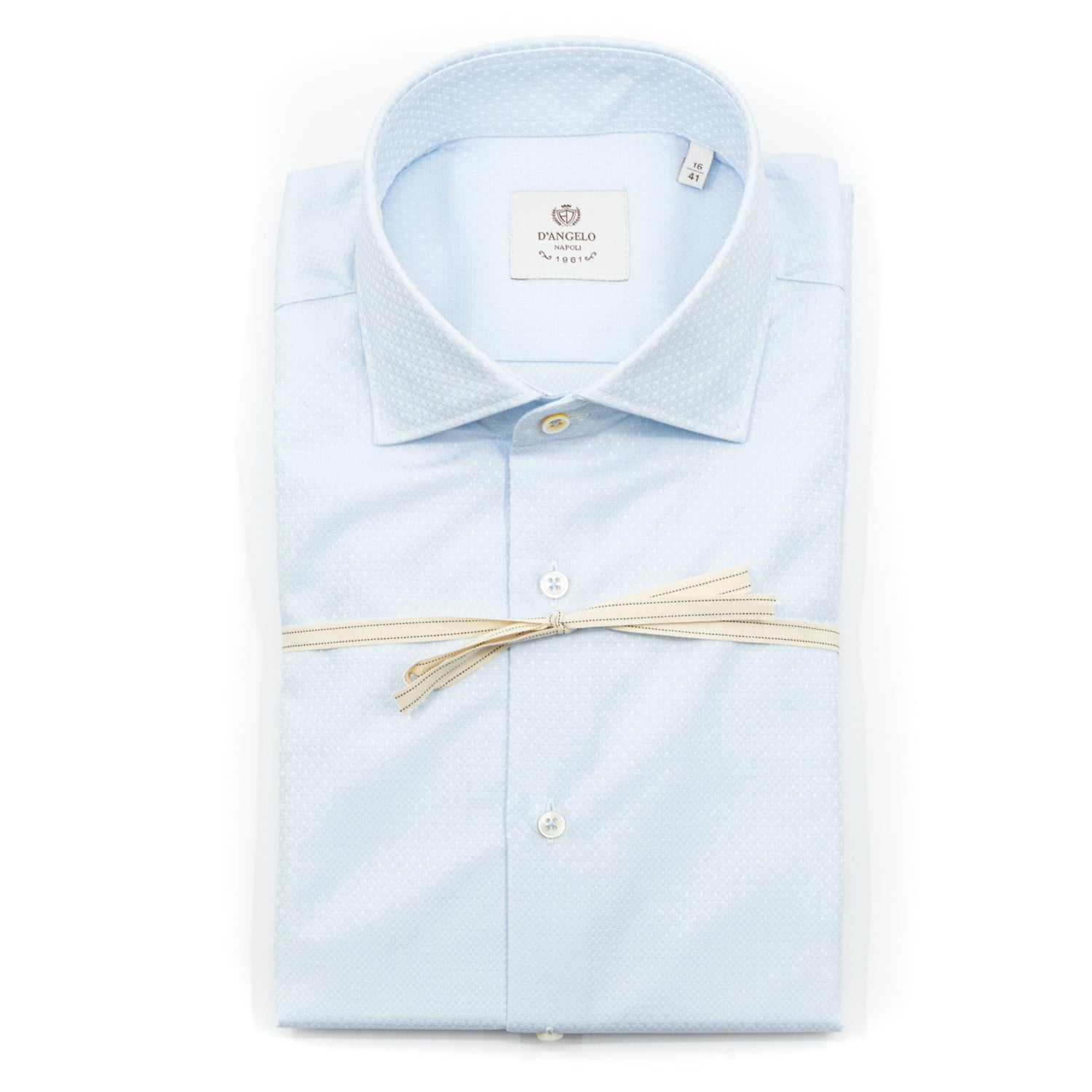 Camicia Celeste Microtexture