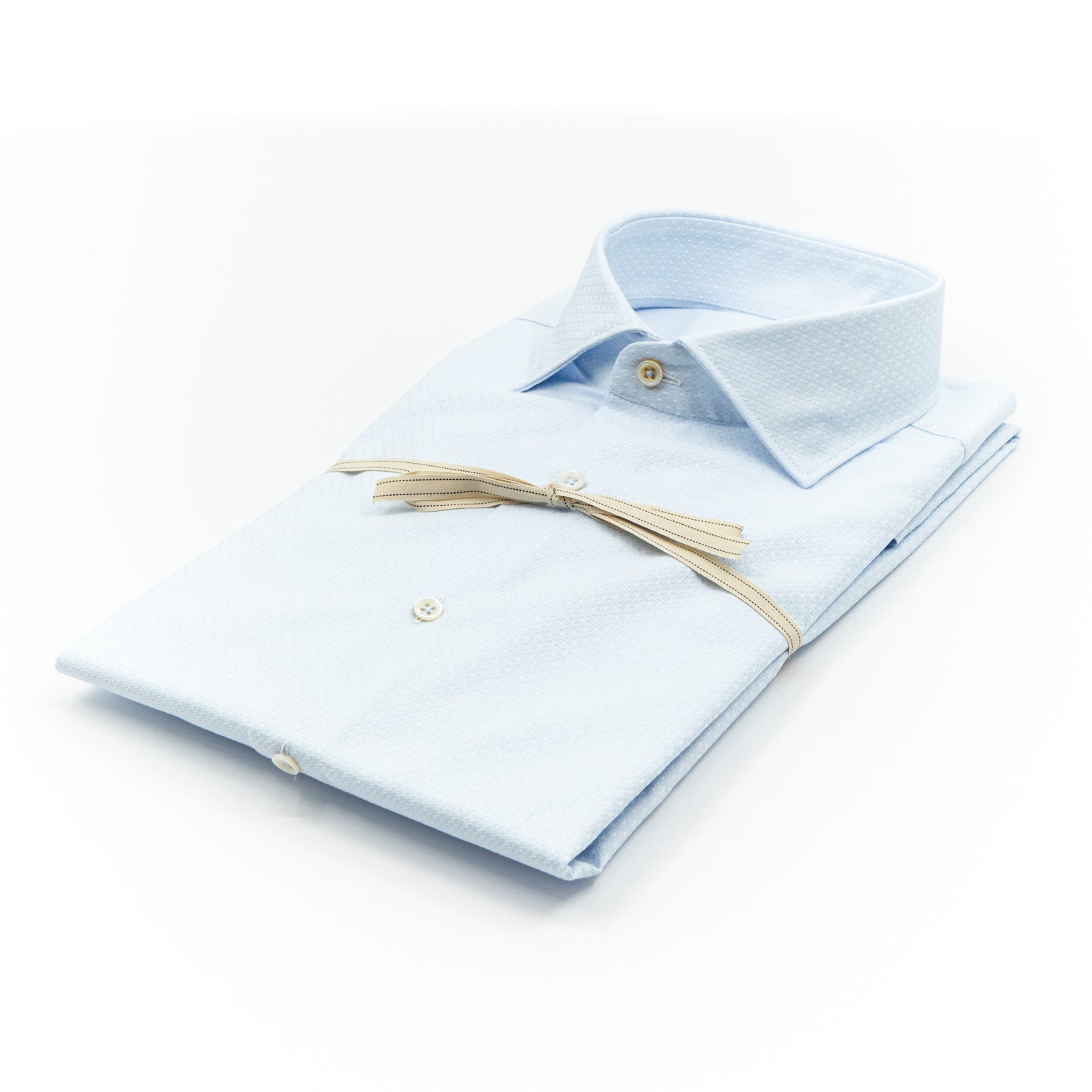 Camicia Celeste Microtexture