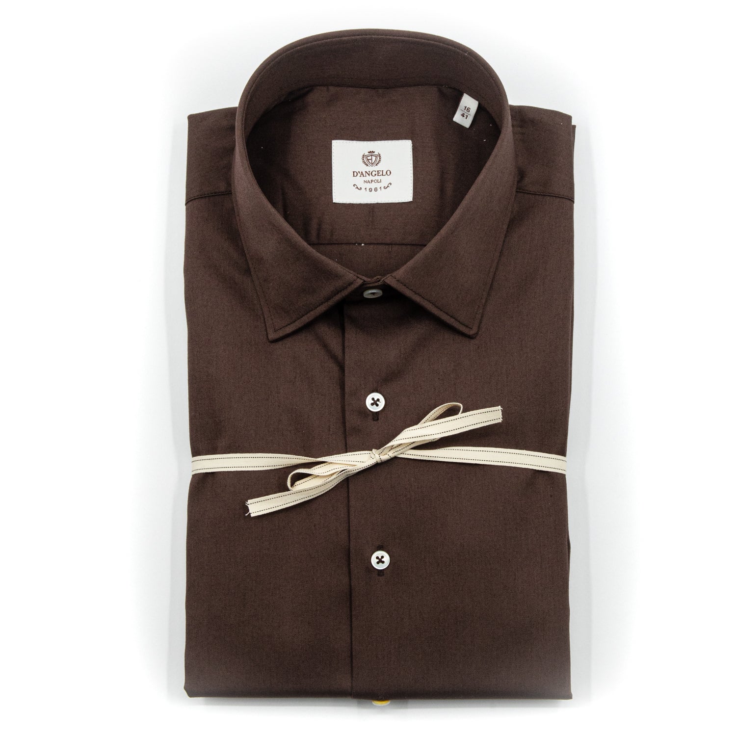 Camicia Marrone in Cotone