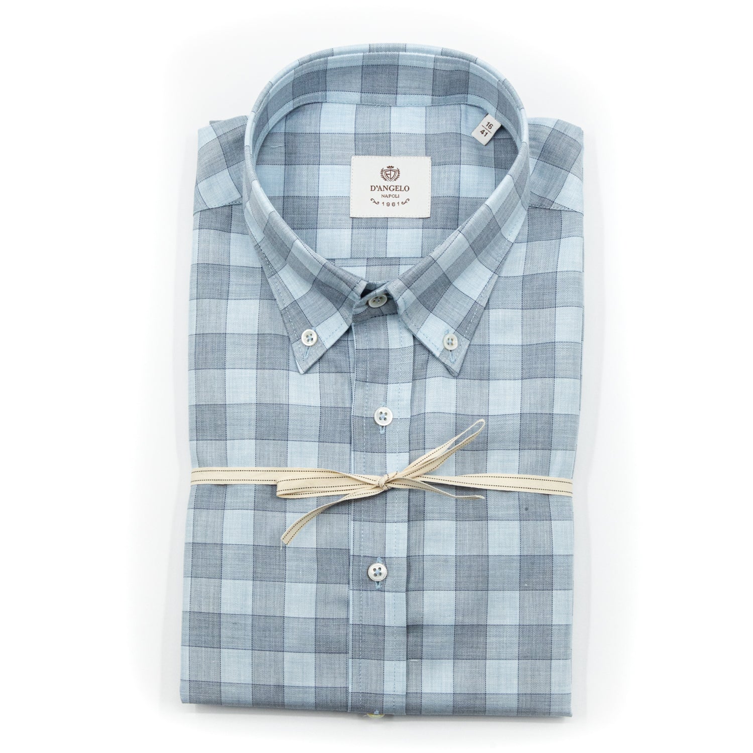 Camicia Quadri Azzurro e Grigio