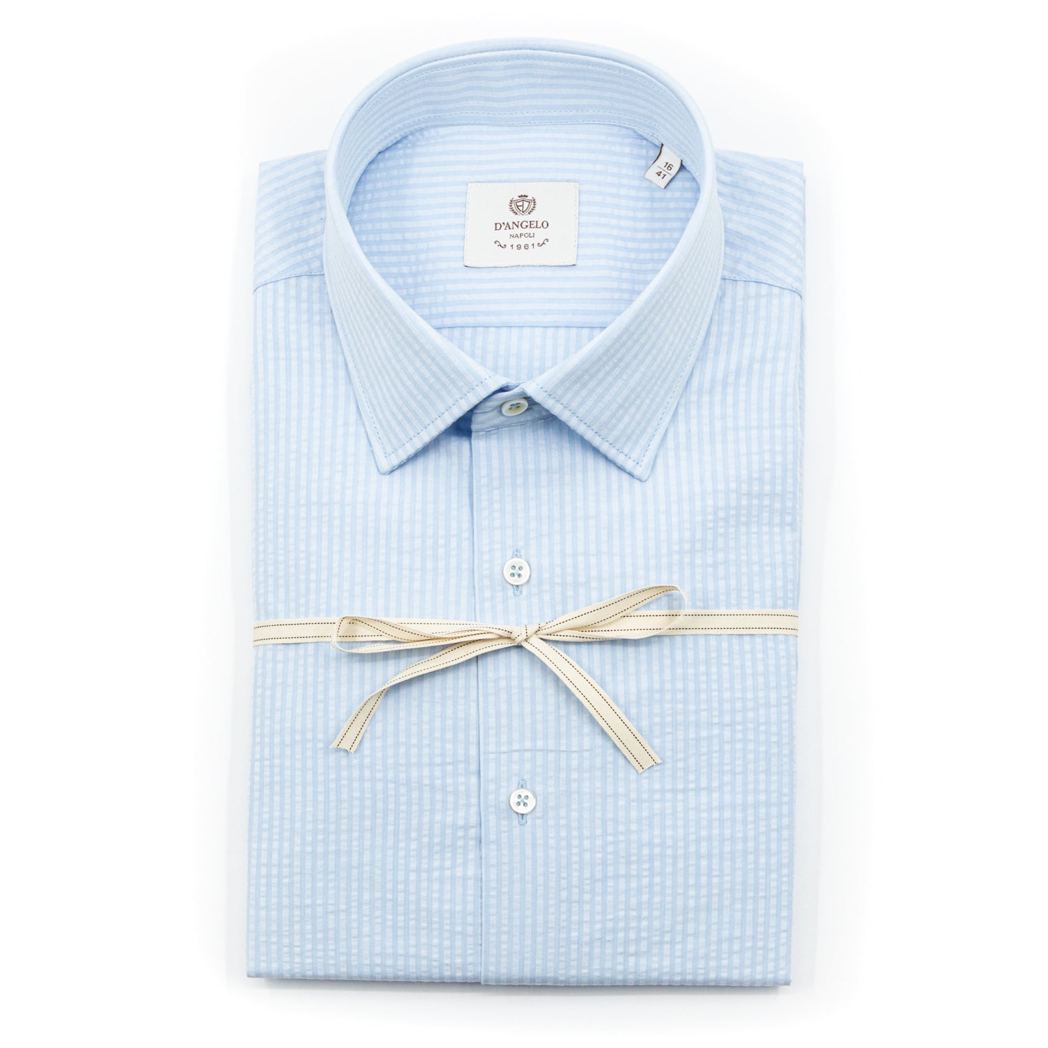 Camicia Azzurra a Righe Sottili