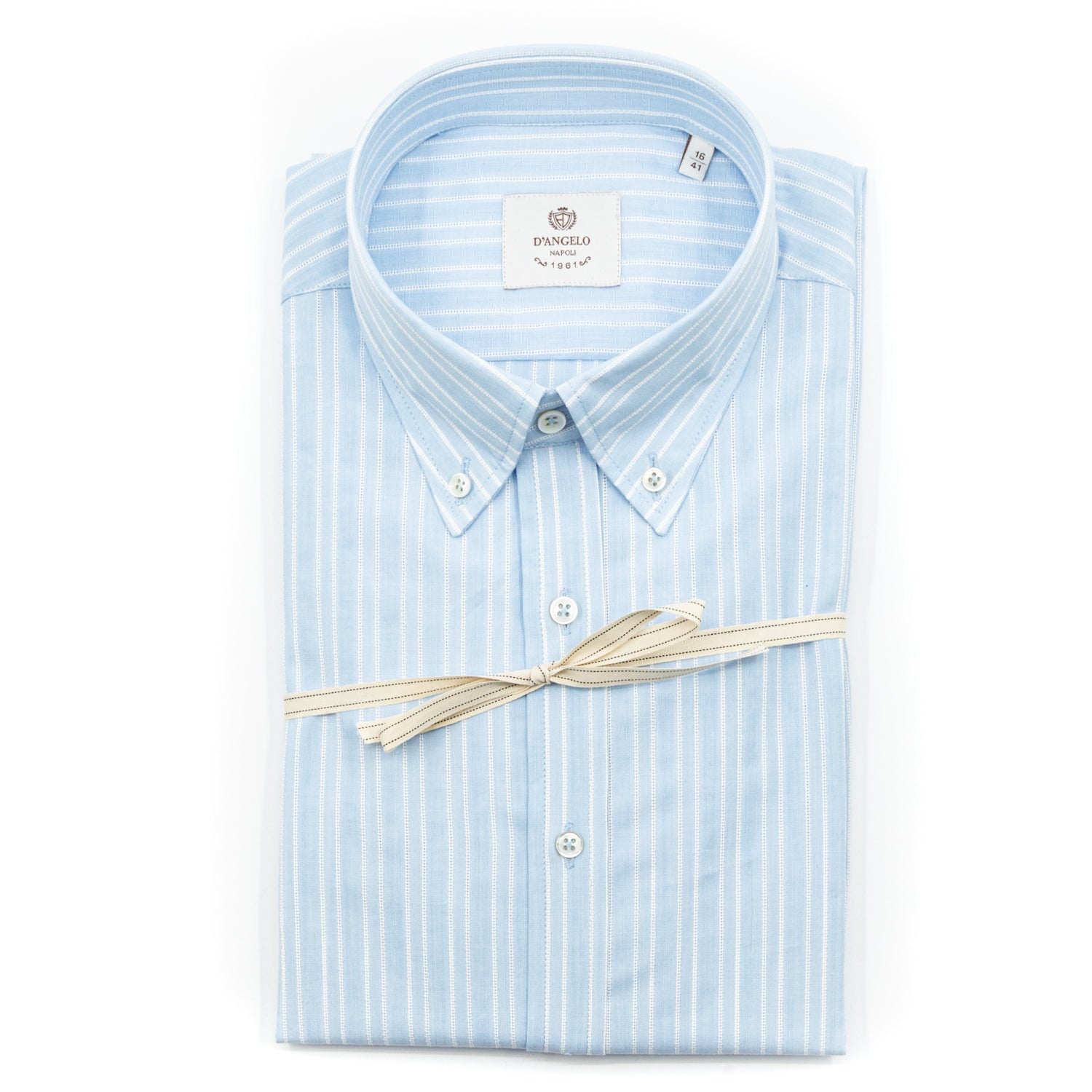 Camicia Azzurra a Righe Sottili