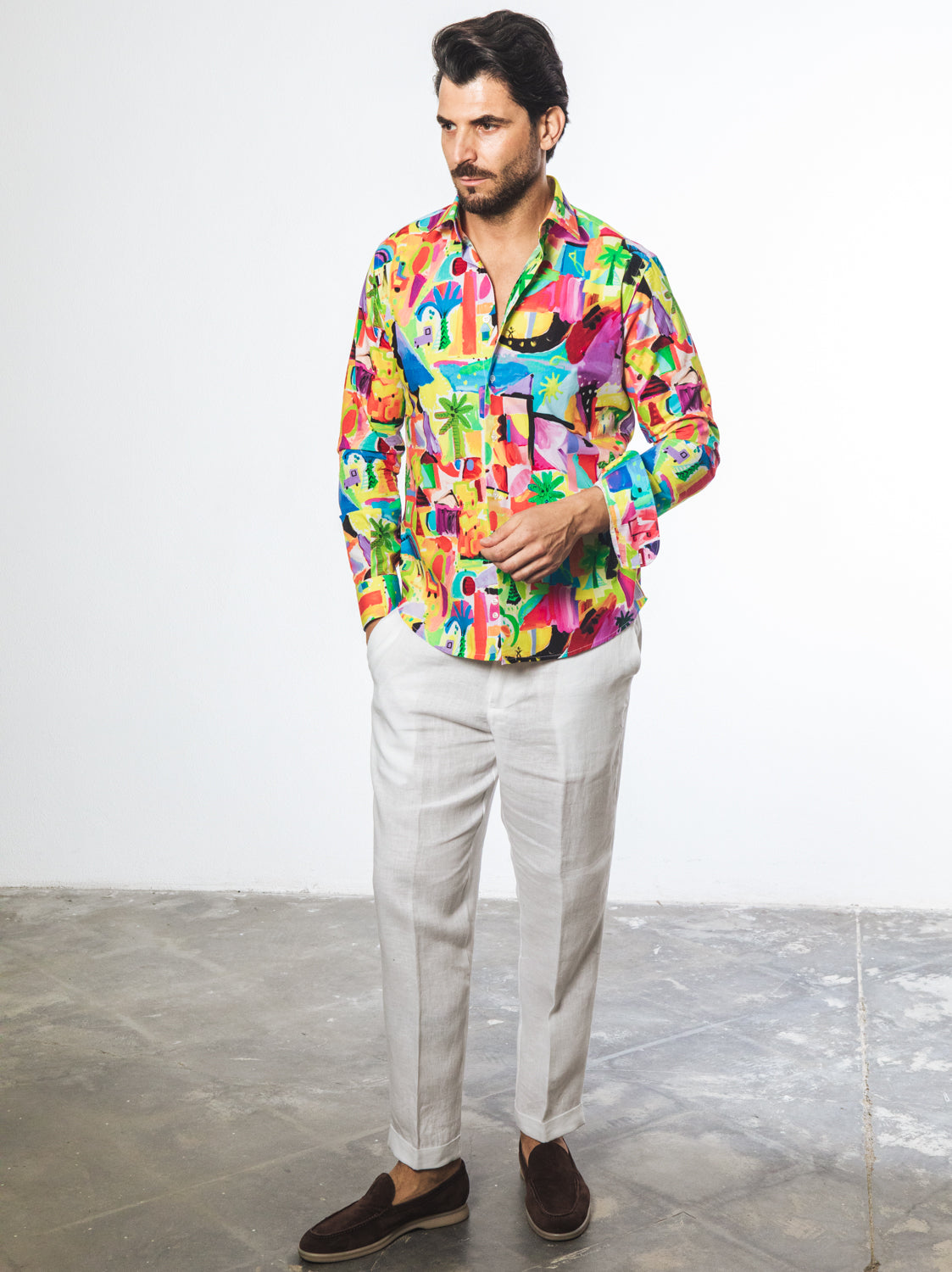 Camicia Fantasia Artistica Multicolor