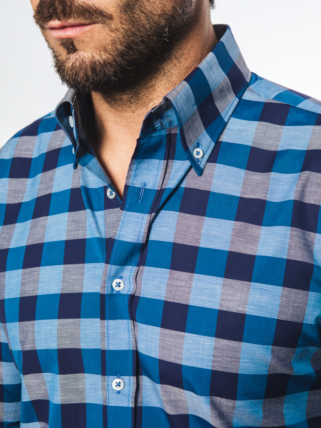 Camicia Quadri Blu e Azzurro